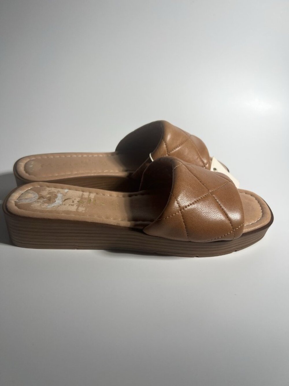 Mariella Slide Sandals Brown Women’s Size 7.5 Comfort - Picture 6 of 9